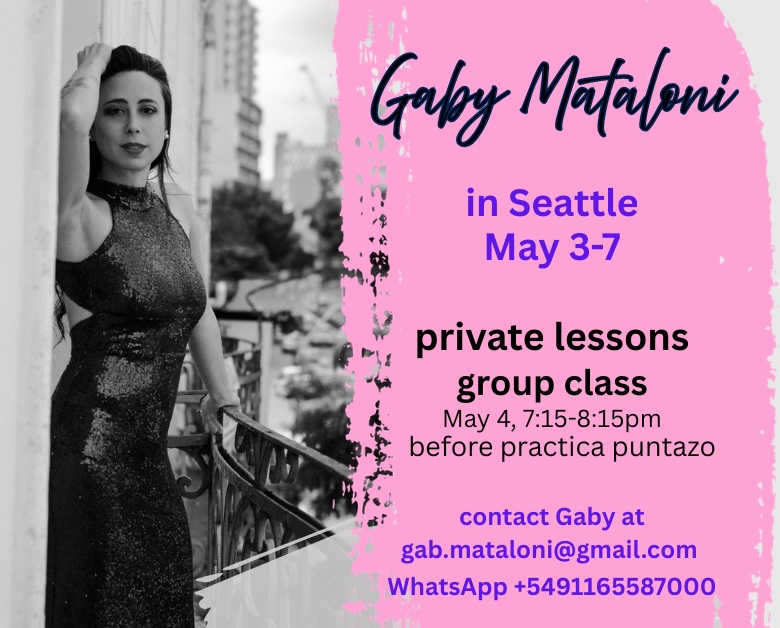 Gaby Mataloni tango lessons in Seattle