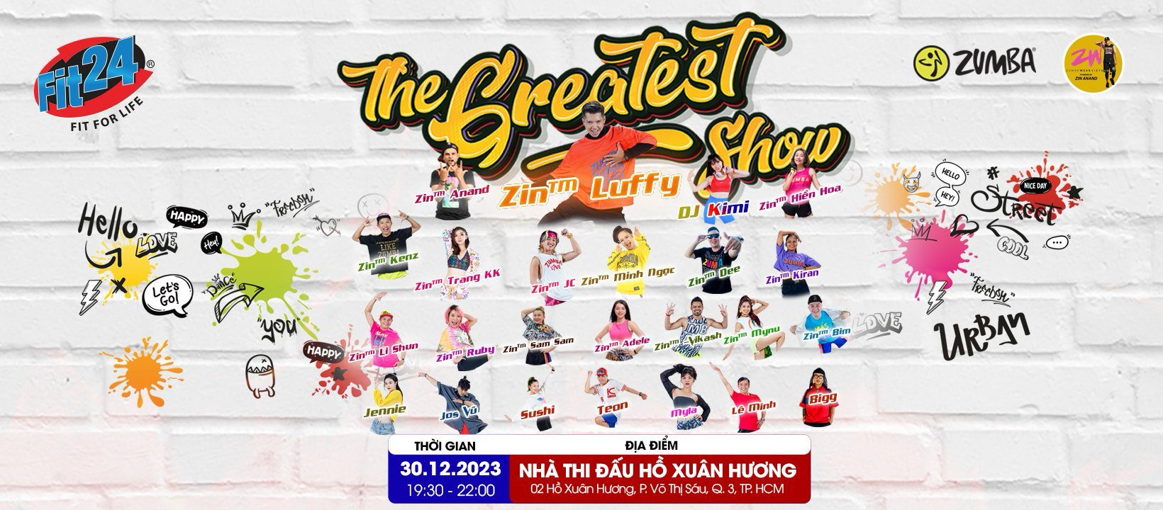THE GREATEST SHOW - ZUMBA PARTY SAI GON 30 12 - HOSTED BY FIT24