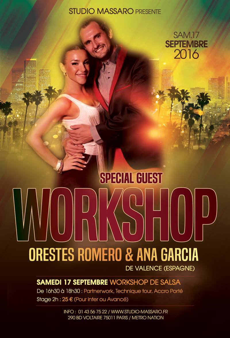 Stage Salsa "Special Guest' Orestes et Ana