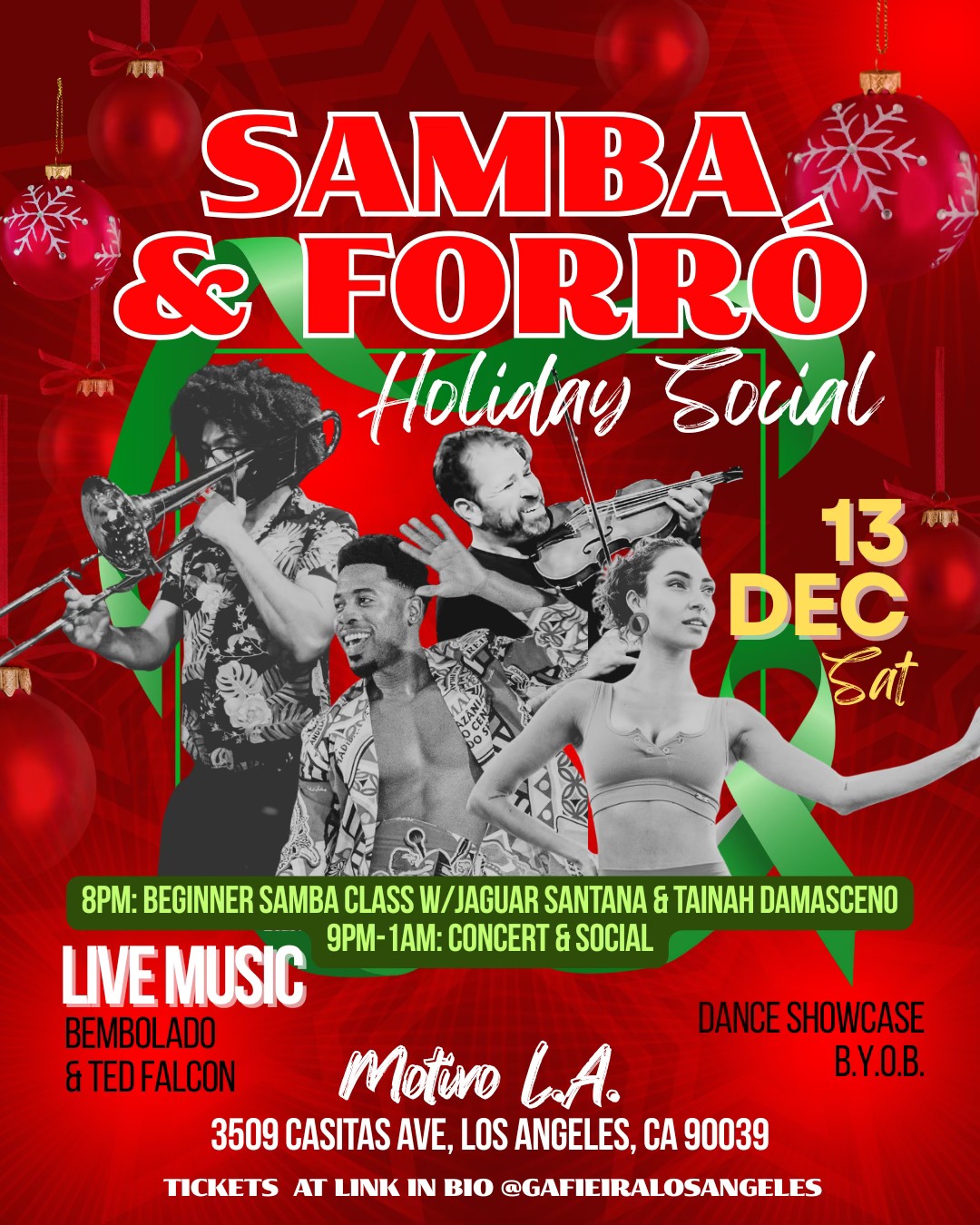 Samba & Forró Holiday Social w Live Music