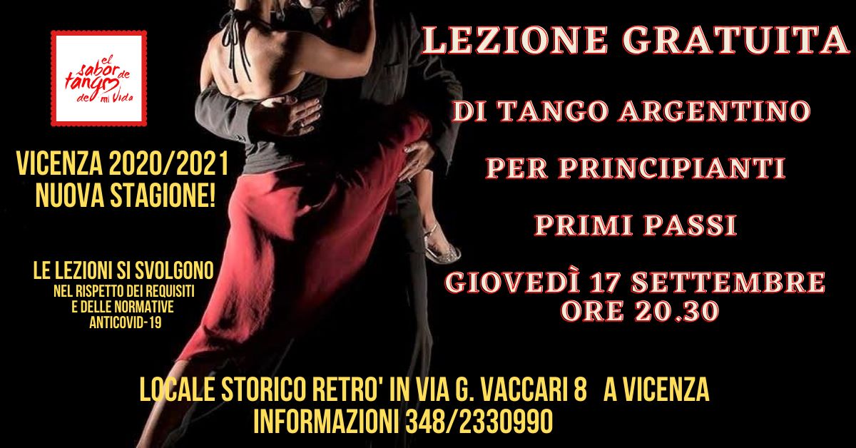 Lezione Gratuita di Tango Argentino per Principianti Primi Passi