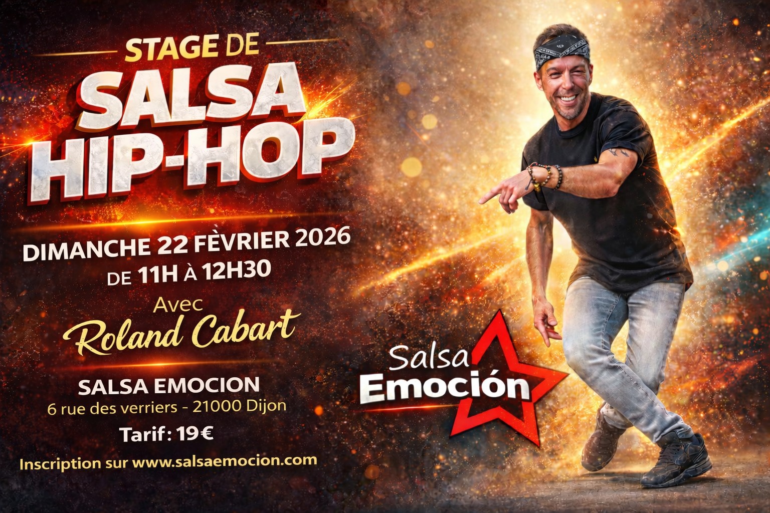 Stage de Salsa Hip-Hop avec Roland Cabart