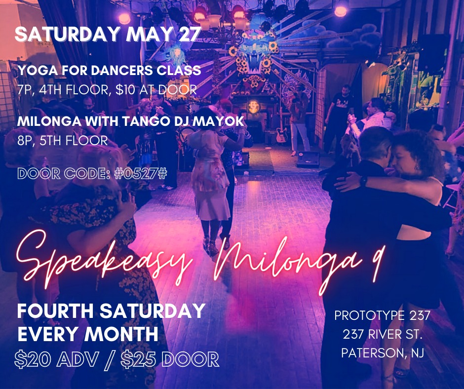 Speakeasy Milonga 9 w Tango DJ MayoK at Prototype 237
