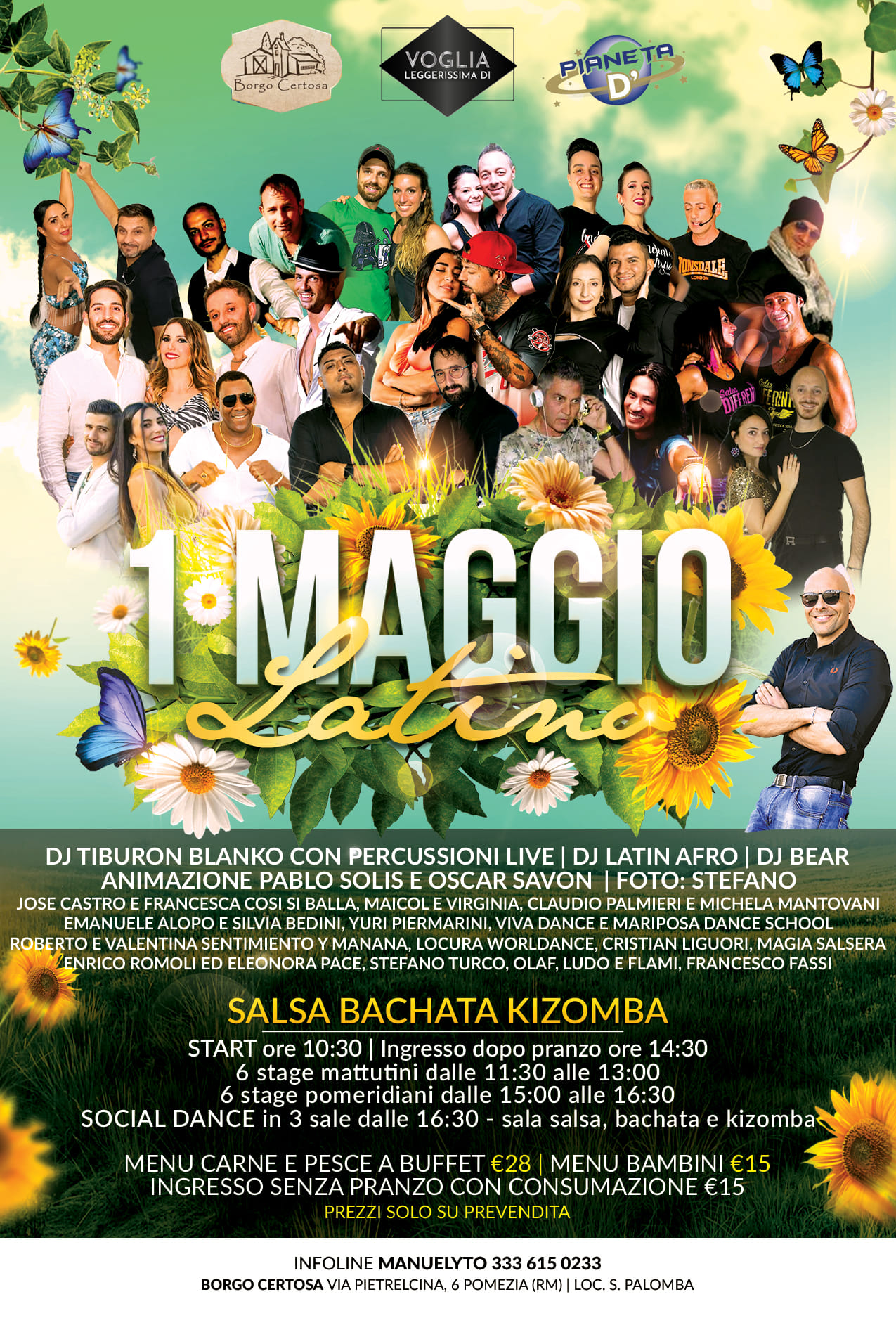 Voglia di 1° MAGGIO LATINO Casale Certosa