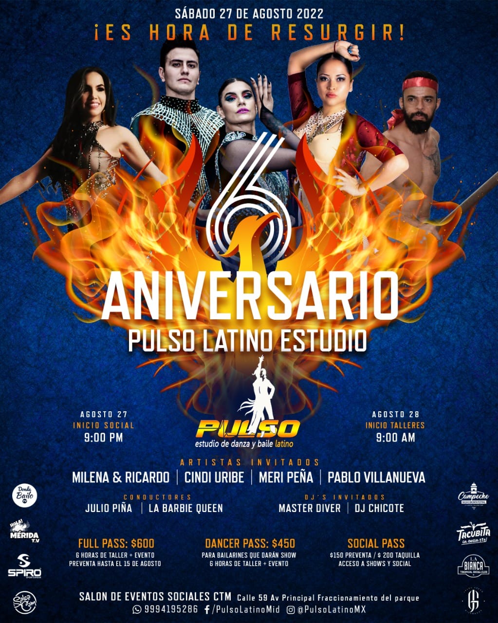 Evento de Pulso Latino Estudio de Baile