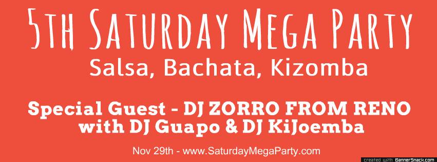 Nov 29th: ALLEGRO 5th SATURDAY MEGA PARTY