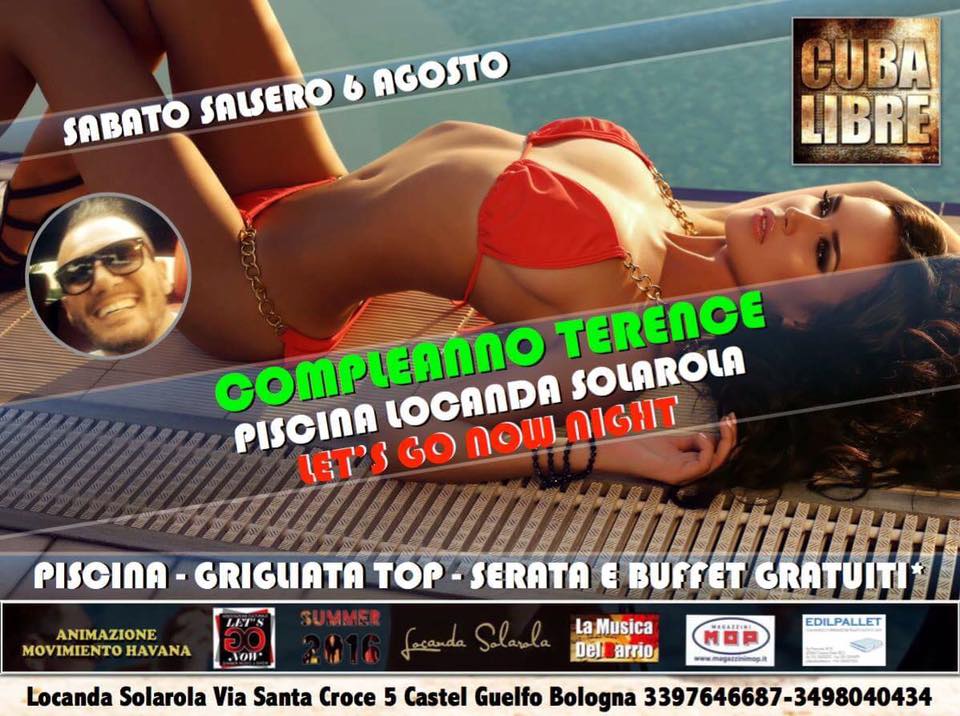 CUBA LIBRE SABATO SALSERO COMPLEANNO TERENCE