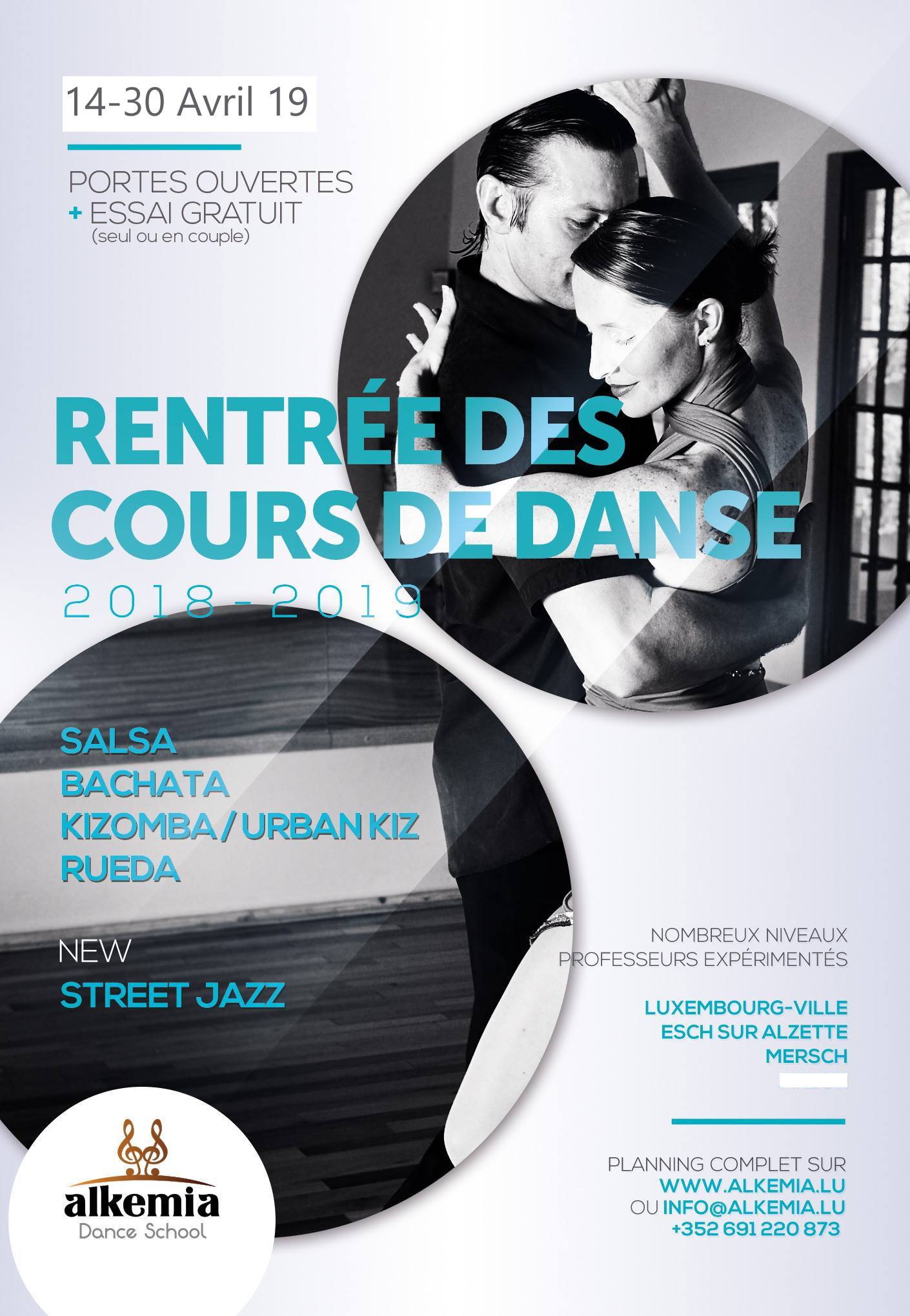 New Dance Trimester Salsa, Bachata, Kizomba, Street Contemporary