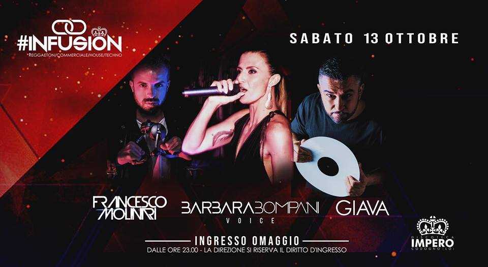 Infusion - Sabato13.10 Bompani Molinari Giava (IMPERO)