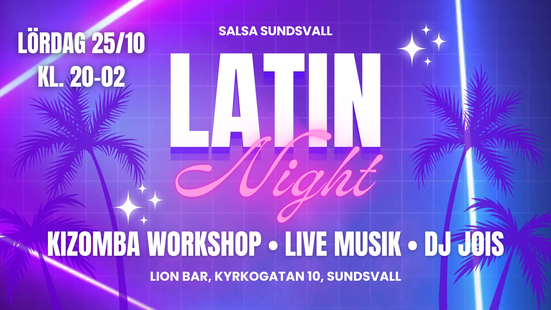 Latin Night • Med Live Musik & DJ • Salsa Sundsvall