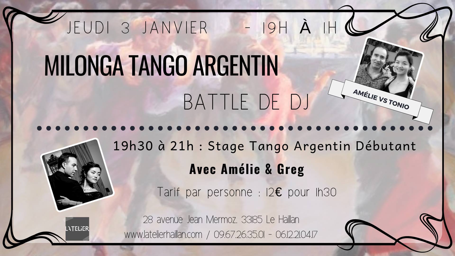 Milonga Tango Argentin - Battle des DJ