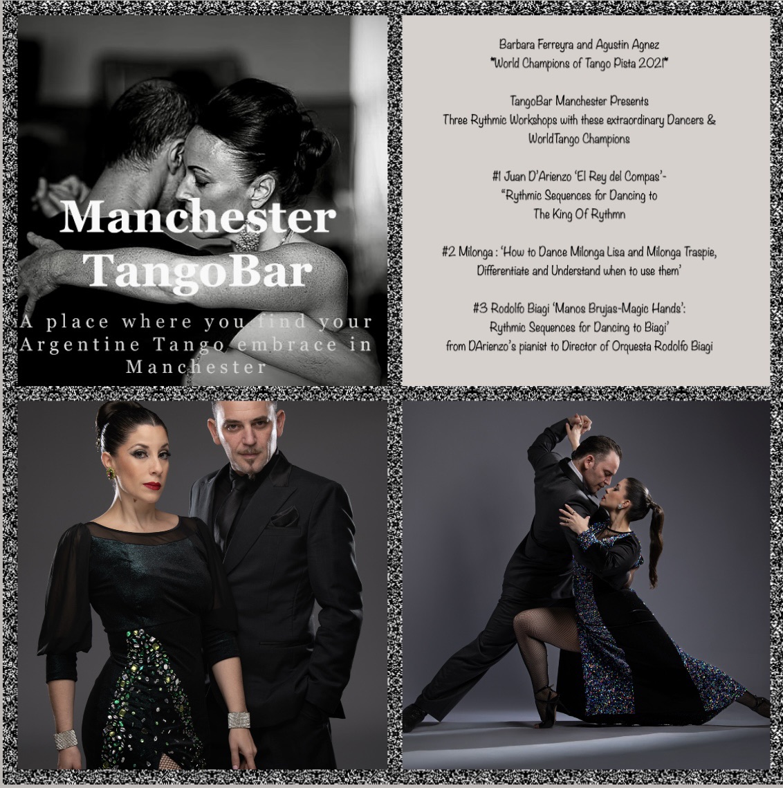 Barbara Ferreyra & Agustin Agnez TangoBar Manchester 3 Workshops