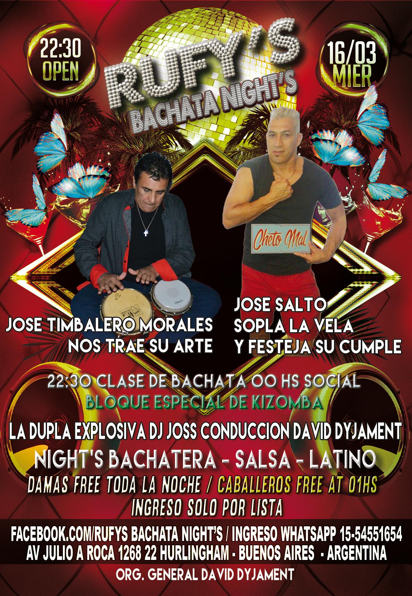 Rufys Bachata Nights Miercoles 16 03