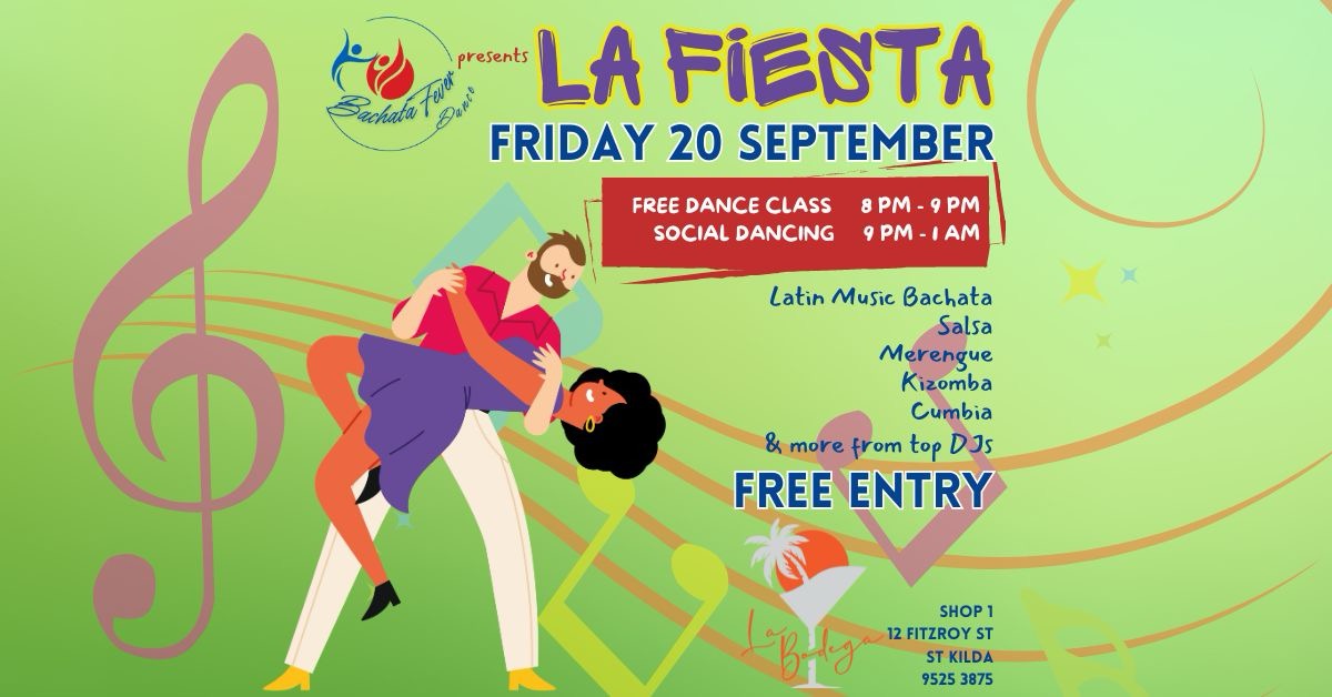 LA FIESTA Bachata Fever Friday Night Social Dancing