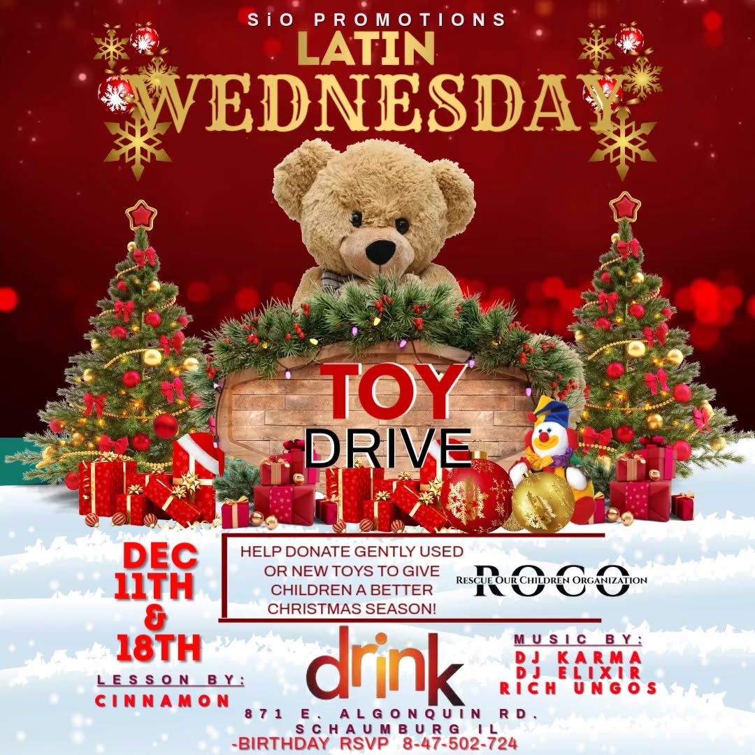 Latin Wednesday @ Drink Nightclub Toy Drive