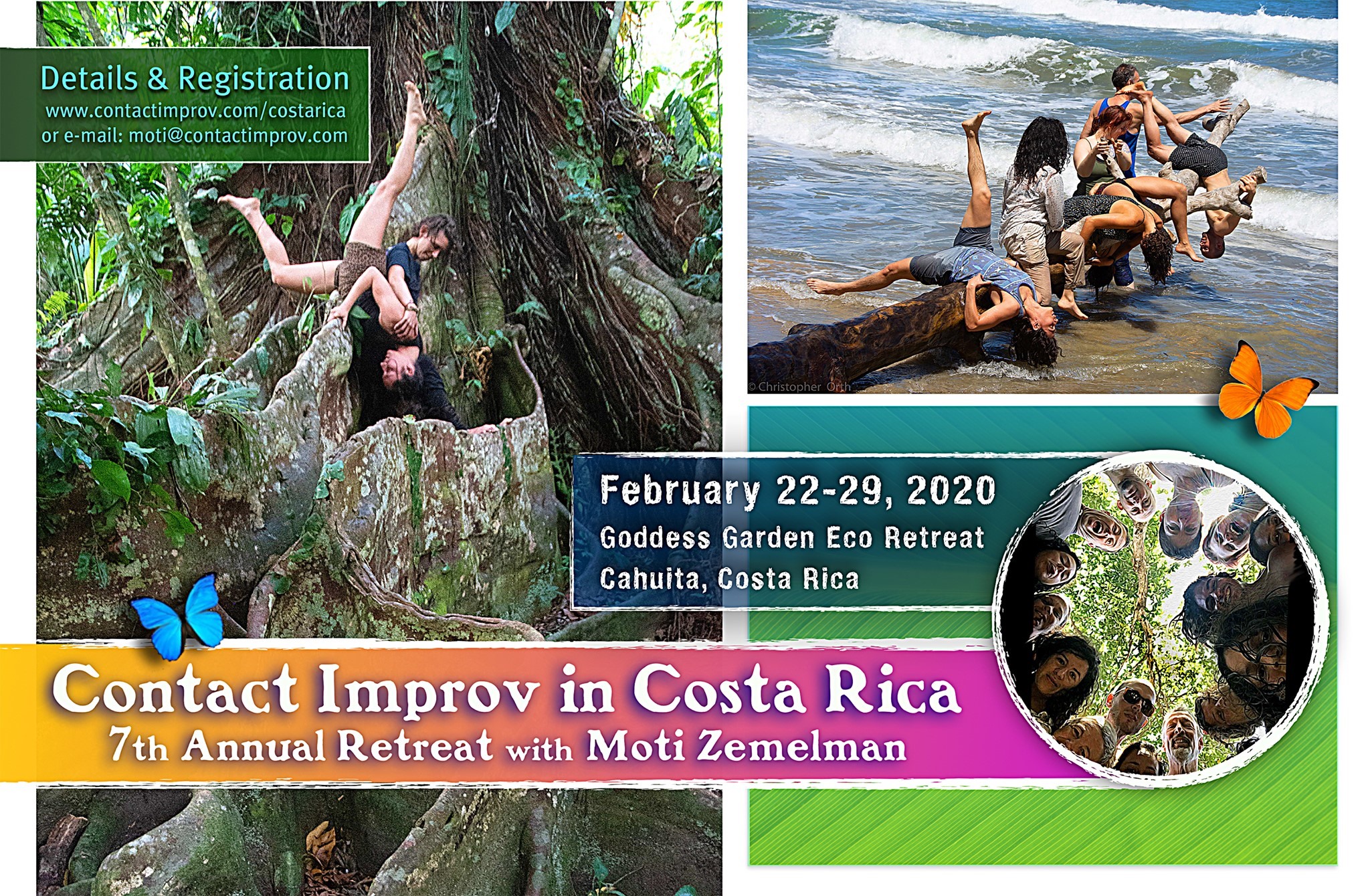 7th Annual Contact Improv Retreat in Costa Rica w Moti