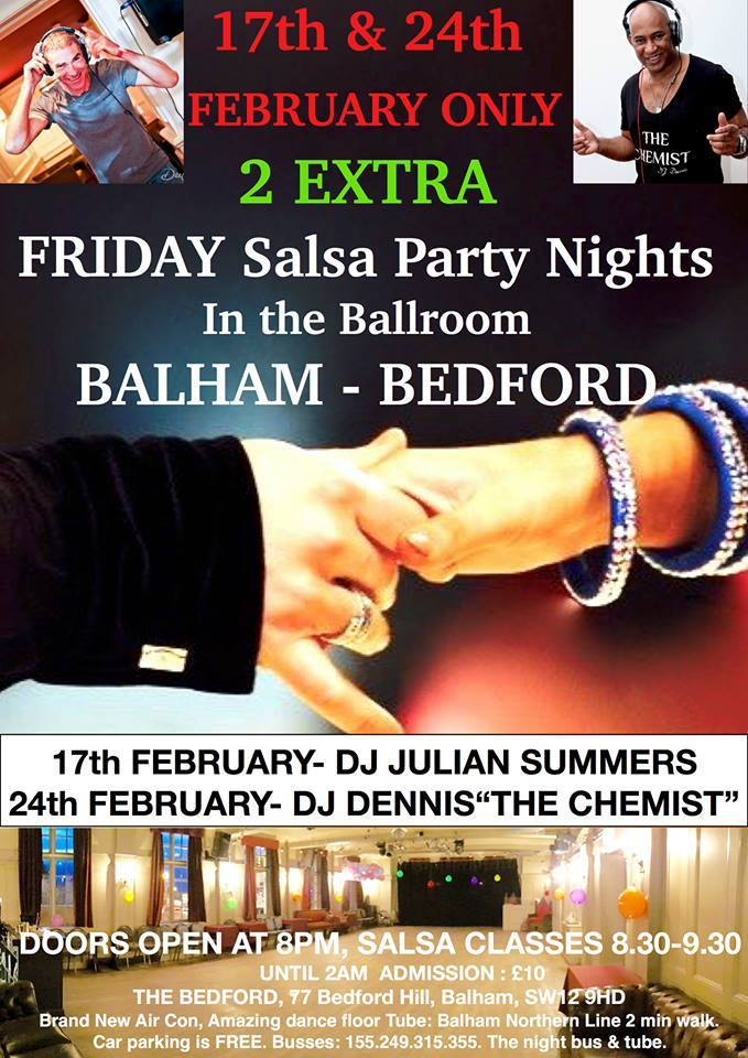 Friday 17th Feb & 24th Feb - 2 Extra Salsa Parties