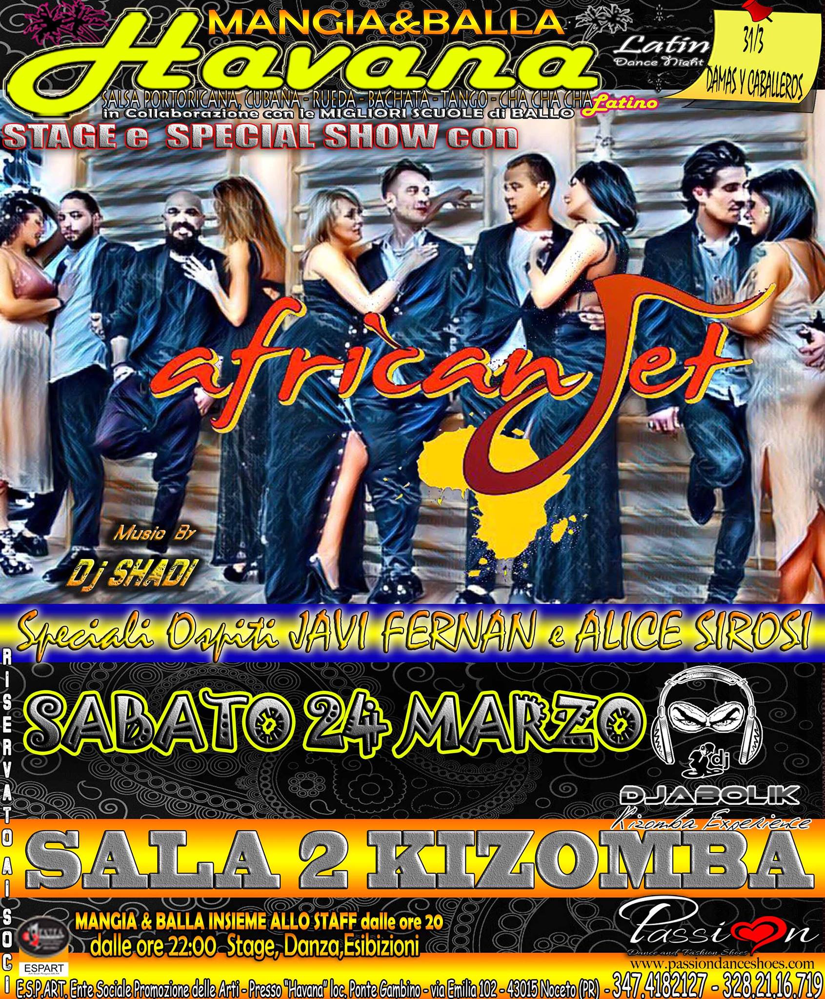 Havana Latino - 2 Special Show - African JET School + Kizomba