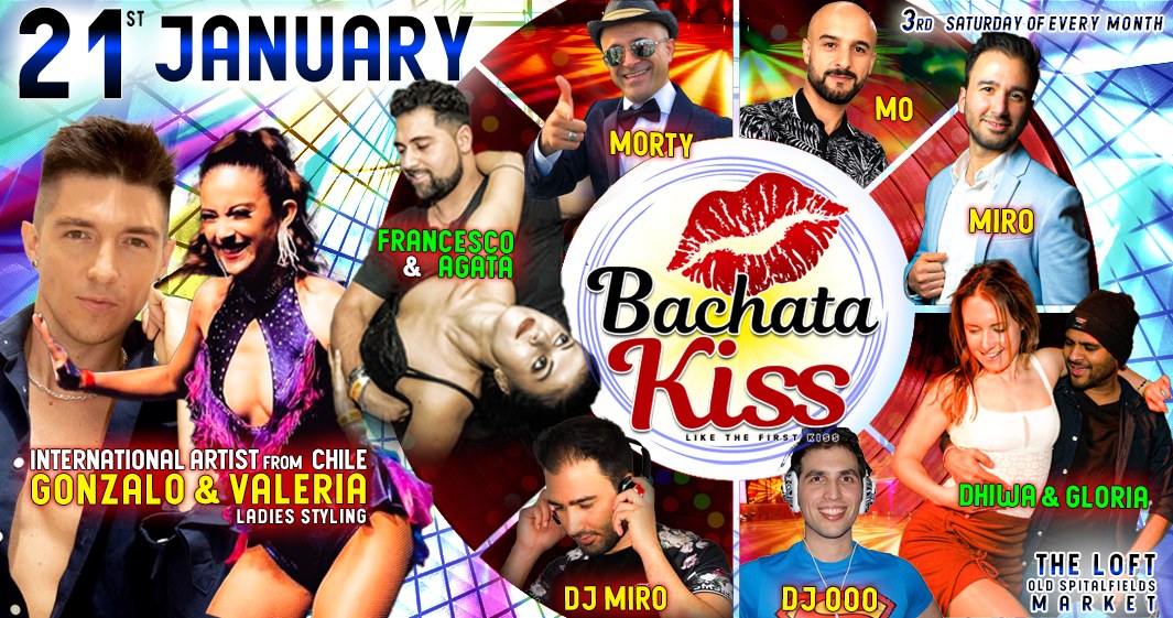 Bachata Kiss, January - Bachata classes and party in London