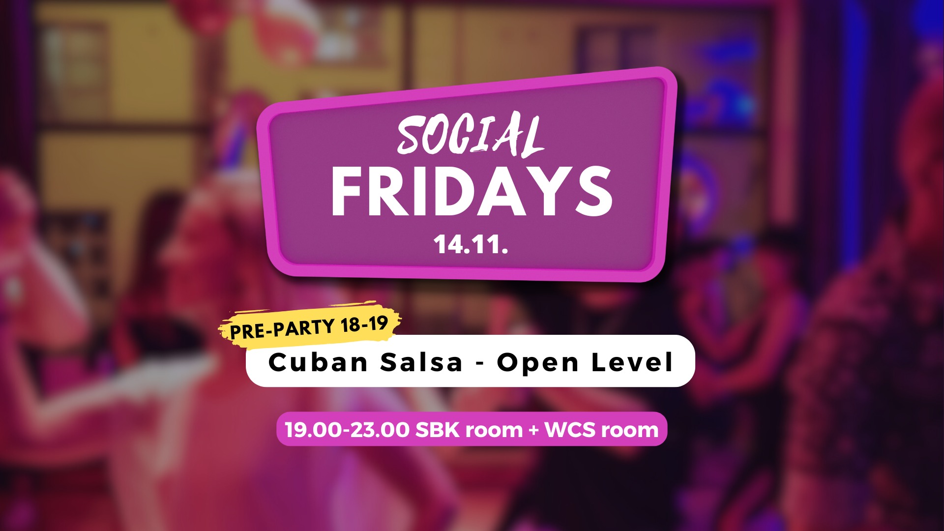 Social Fridays 14.11. - Cuban salsa class
