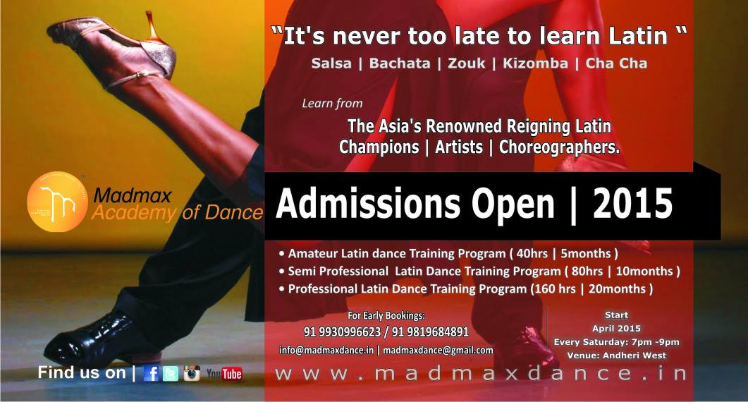 Latin Dance Academic @ Madmax Academy of Dance (M.A.D)