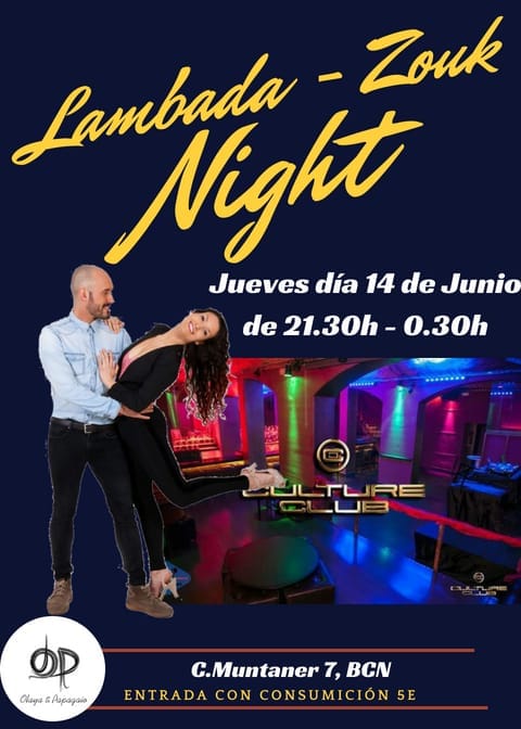 Lambada Zouk Night Jueves 14 de Junio