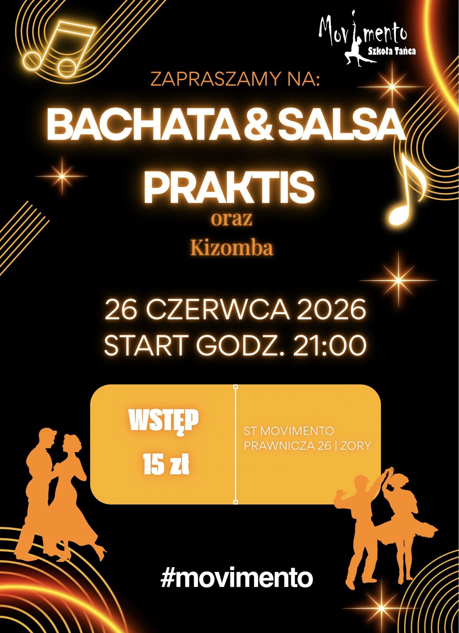 💃🕺 BACHATA & SALSA PRAKTIS + KIZOMBA