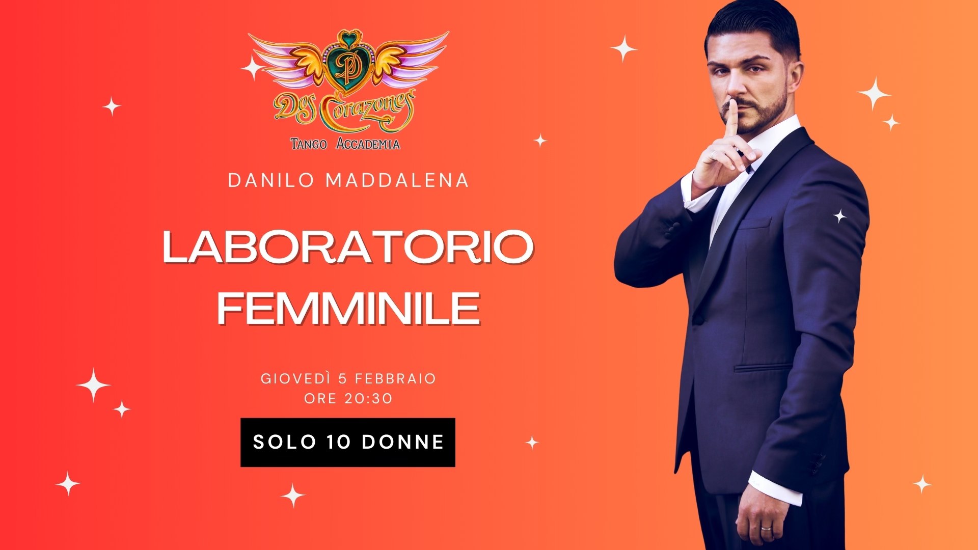 LABORATORIO FEMMINILE CON DANILO MADDALENA - 2 Corazones Tango Accademia Rimini