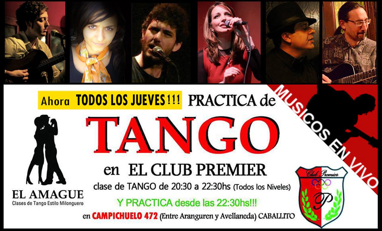 Este JUEVES 31 de JULIO, sigue la PRÁCTICA de TANGO GRATUITA con MÚSICOS EN VIVO!! LA GARUFA de EL AMAGUE !!! (Musicos a la gorra)-