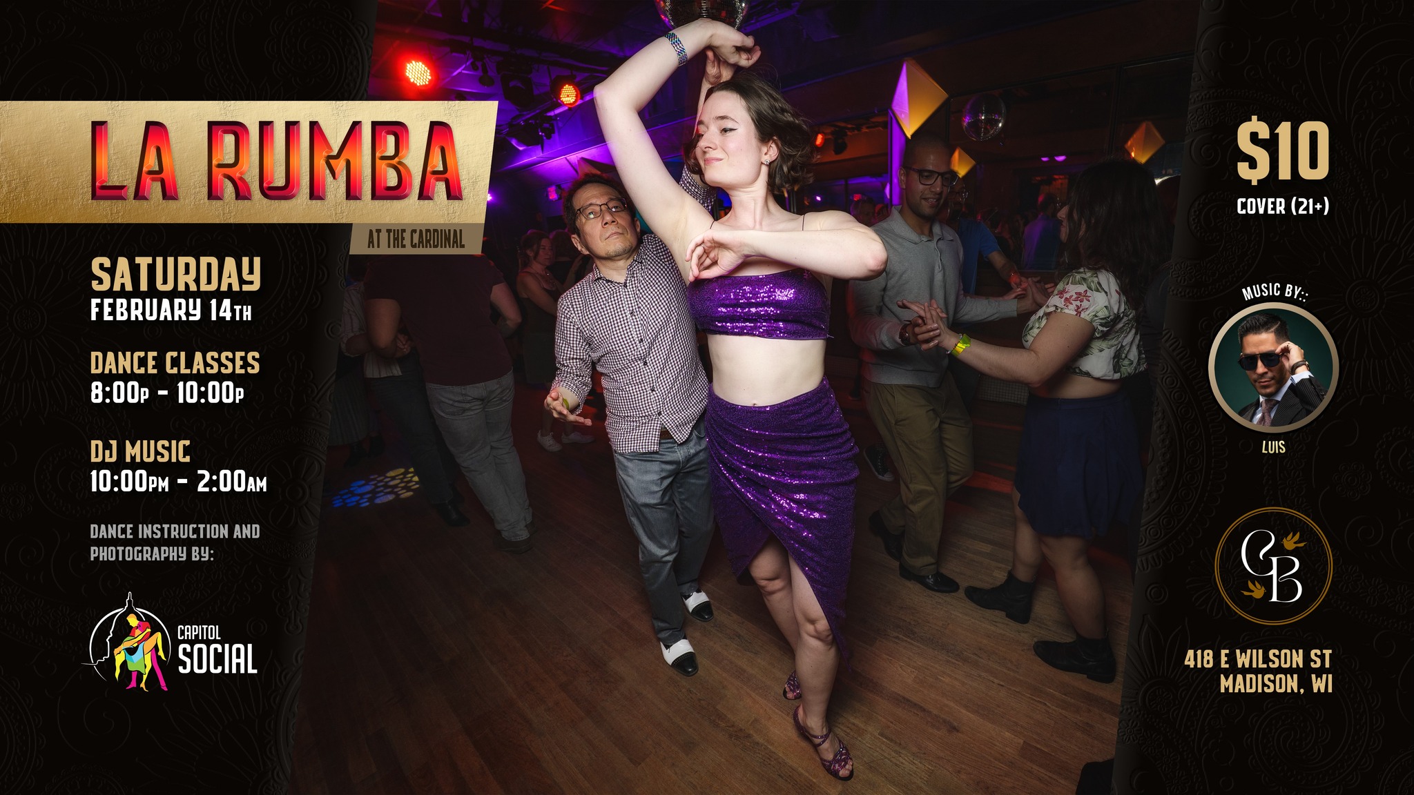 LA RUMBA at The Cardinal (SATURDAY 2 14 26)
