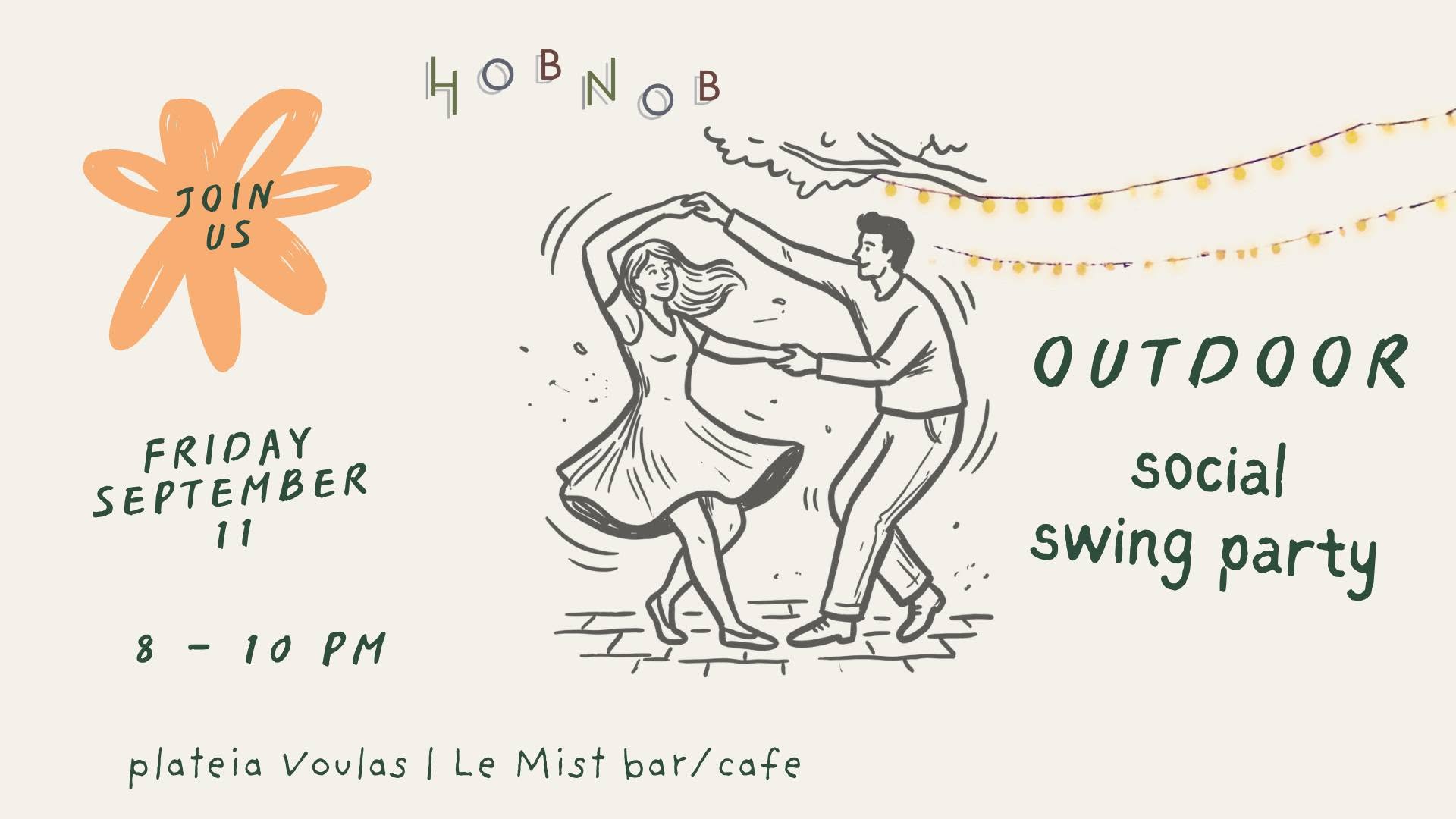 Swing party @plateia Voulas with Shim Sham flashmob