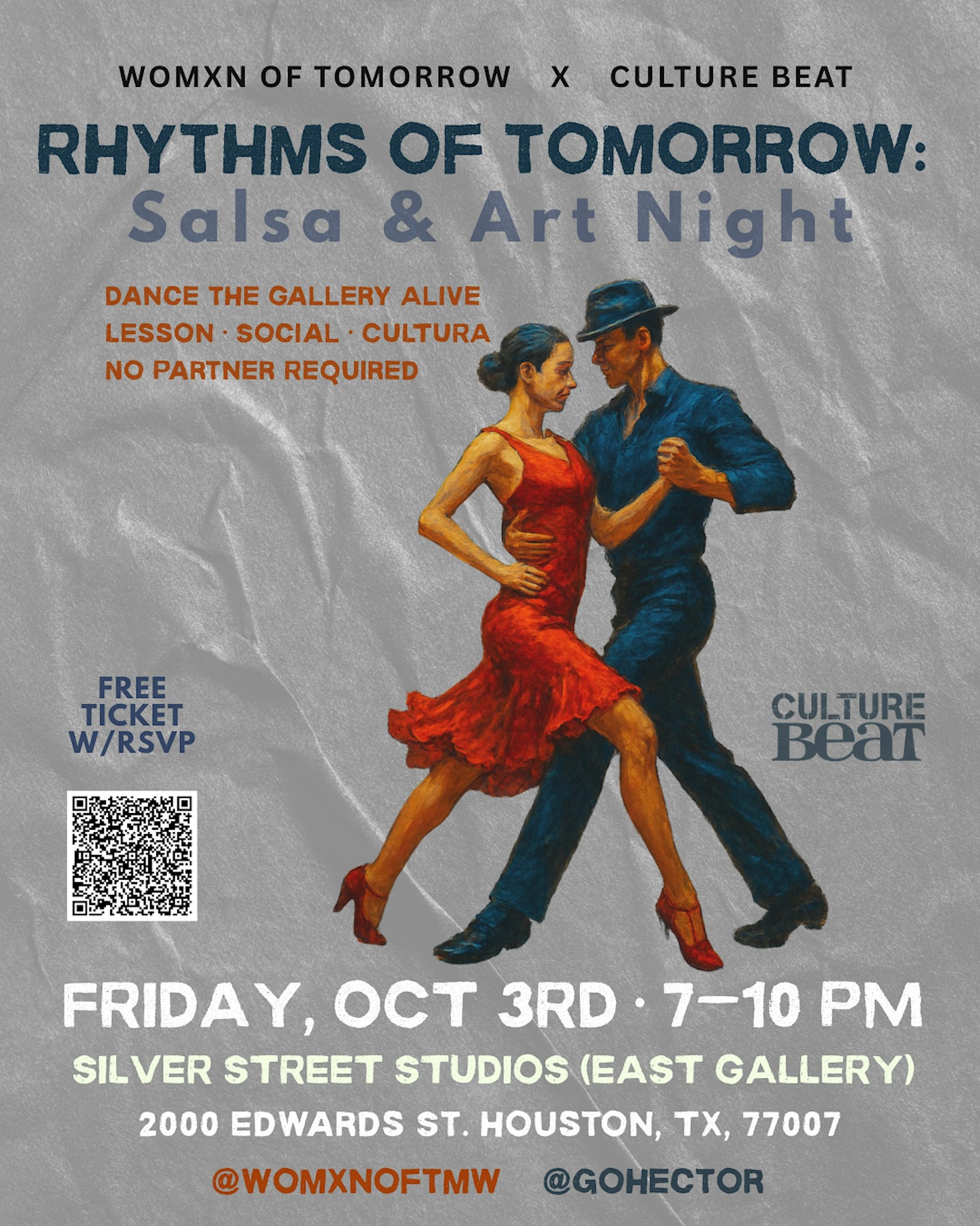 Rhythms of Tomorrow: Salsa & Art Night Womxn of Tomorrow x Culture Beat