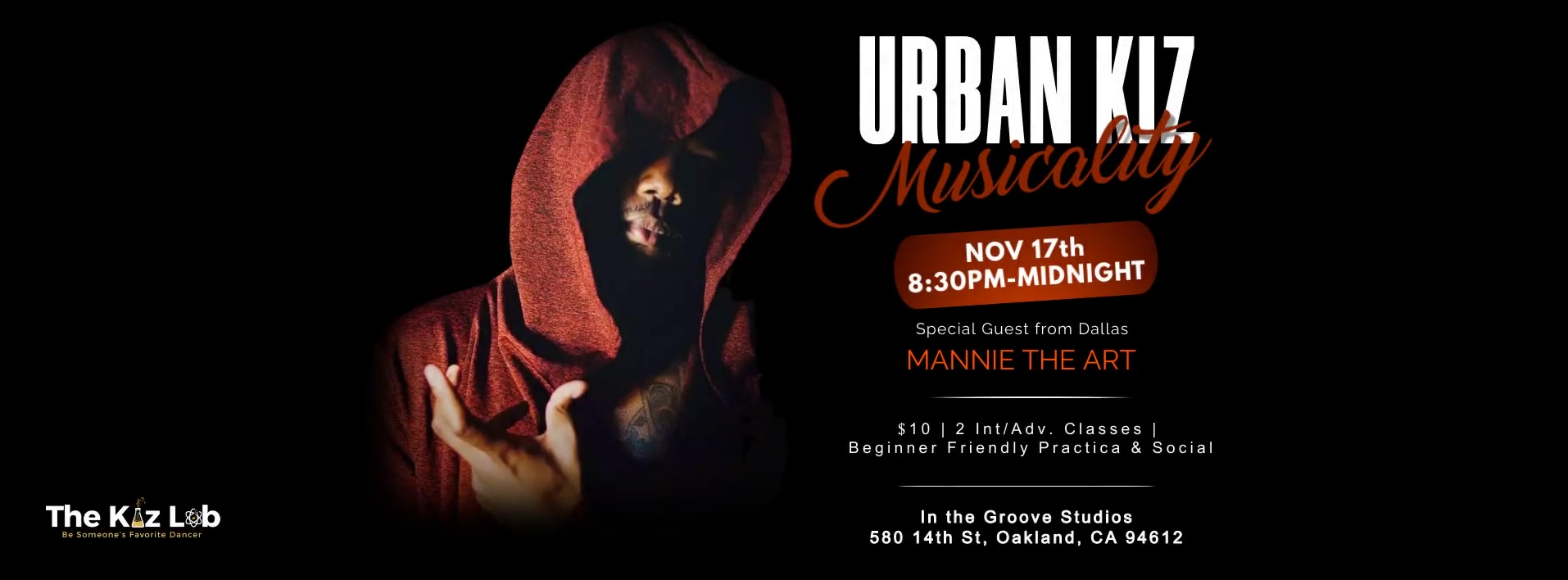 Urban Kiz Musicality with Mannie The Art - Int Adv Classes