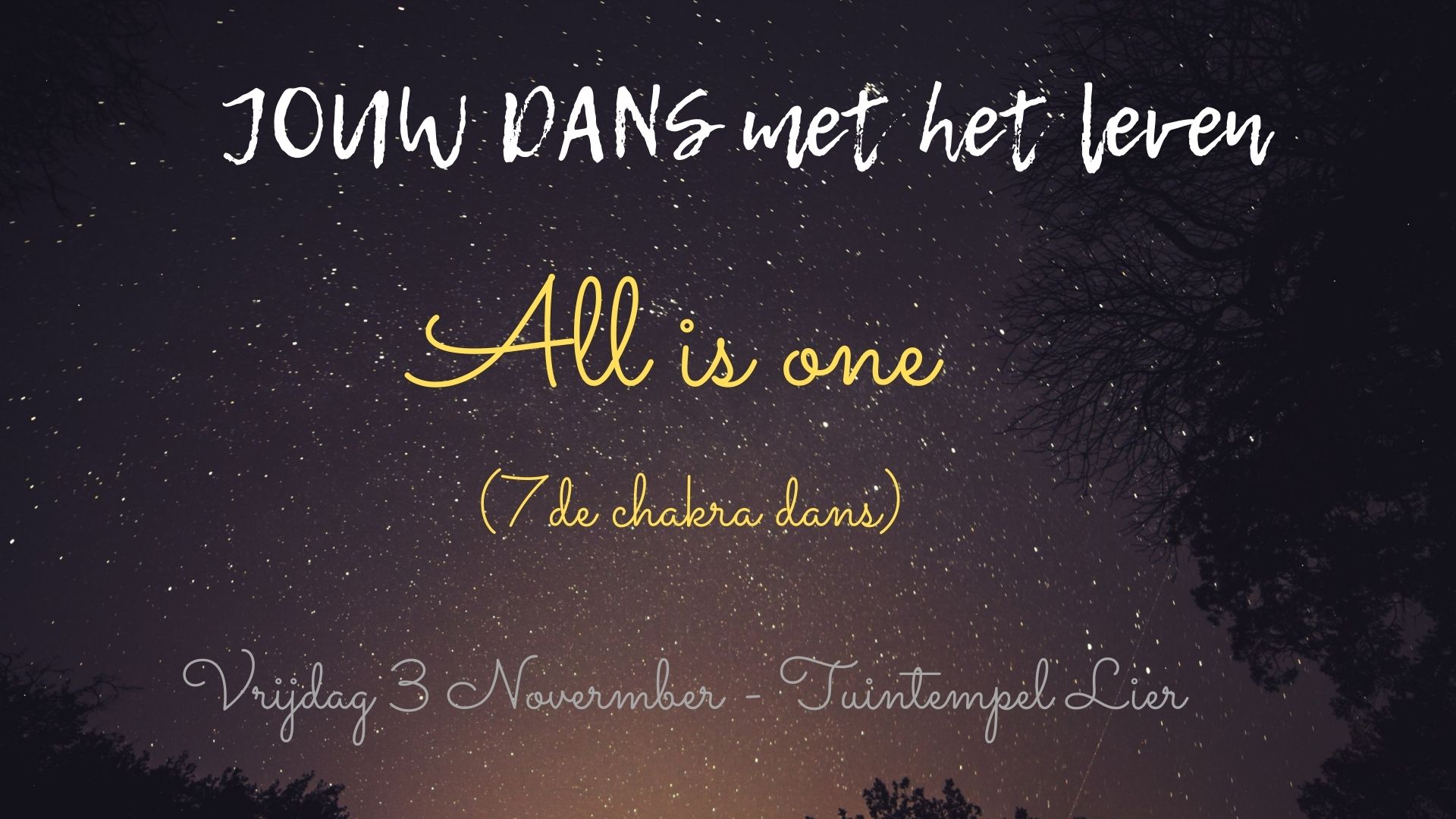 JOUW DANS met het leven - ALL IS ONE - 7de chakra dans