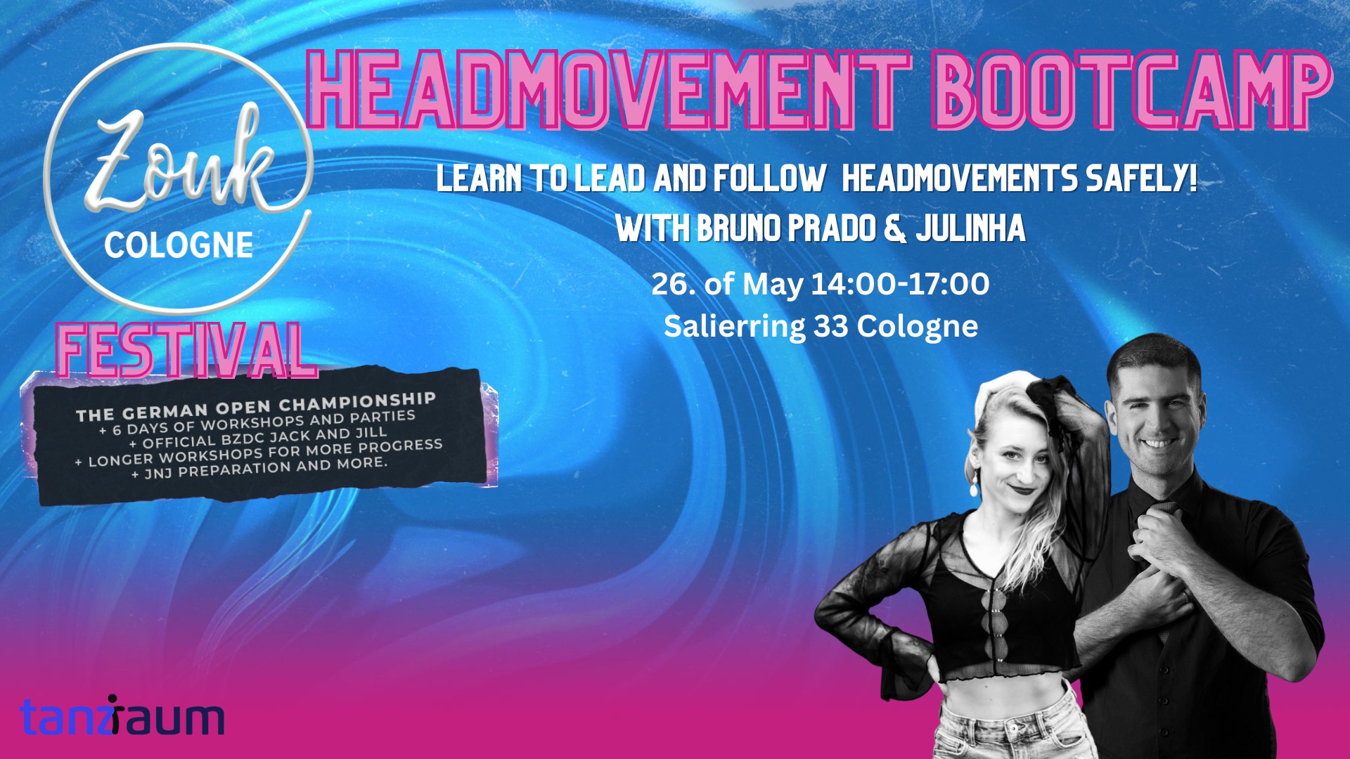 Headmovement Bootcamp - Bruno & Julinha - Cologne Zouk Festival 2023