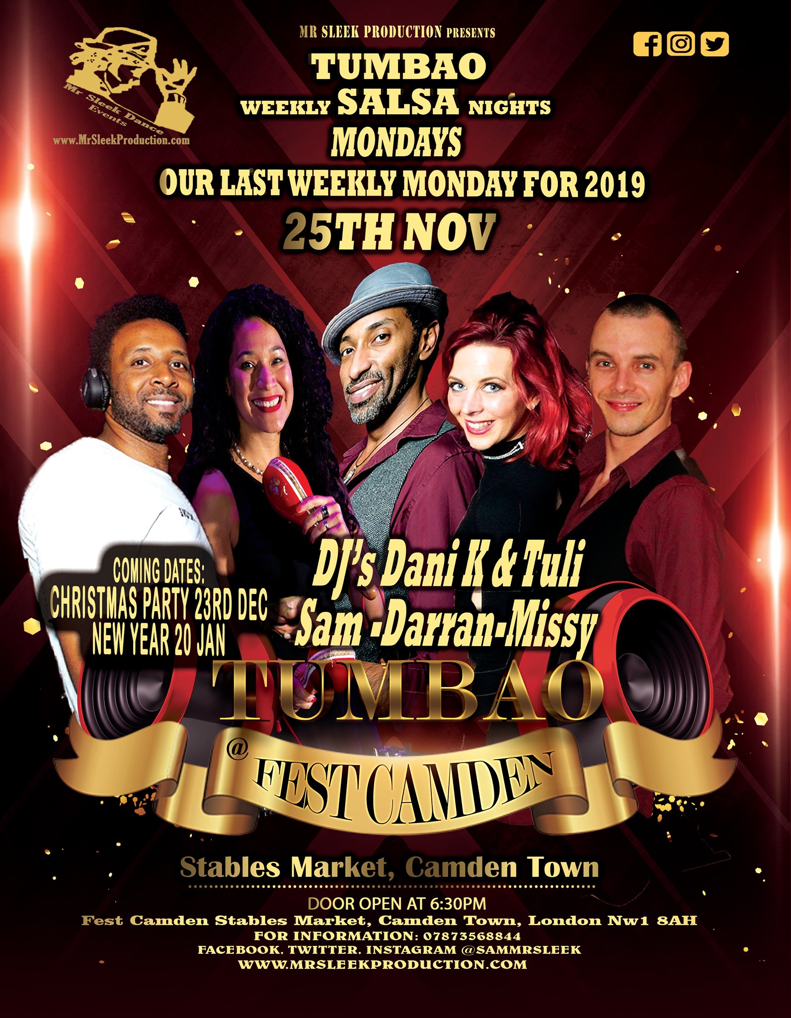The Last Tumbao Weekly SALSA Mondays For 2019