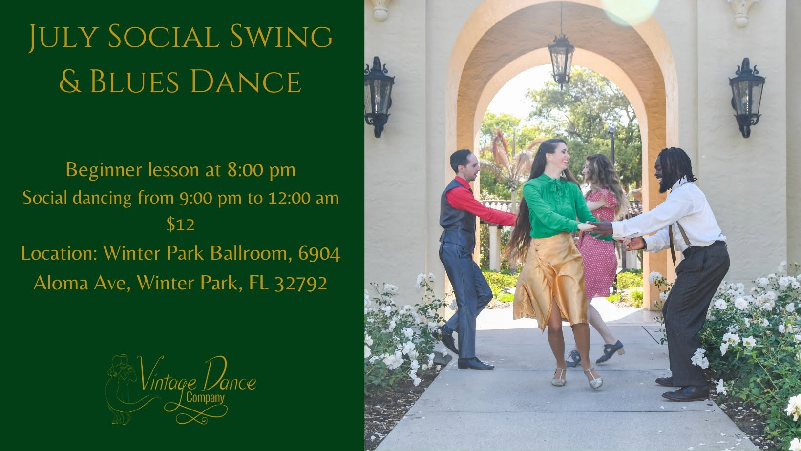 August 8 Social Swing Dance