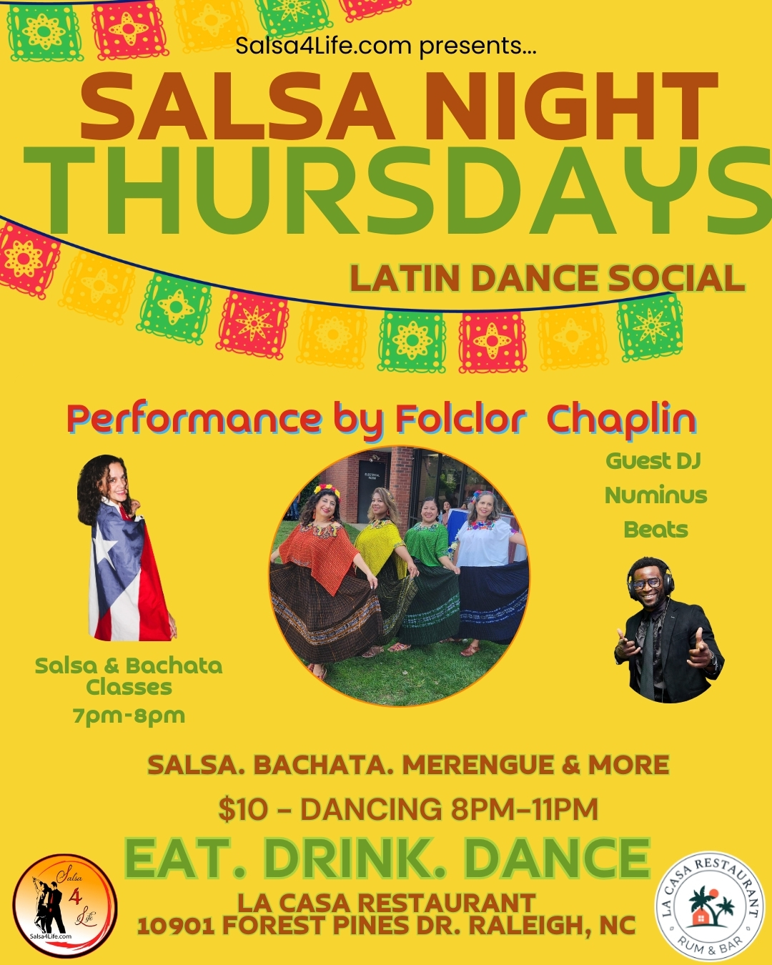 Salsa Night Thursdays - Kicking off Hispanic Heritage Month- Special dance performance!