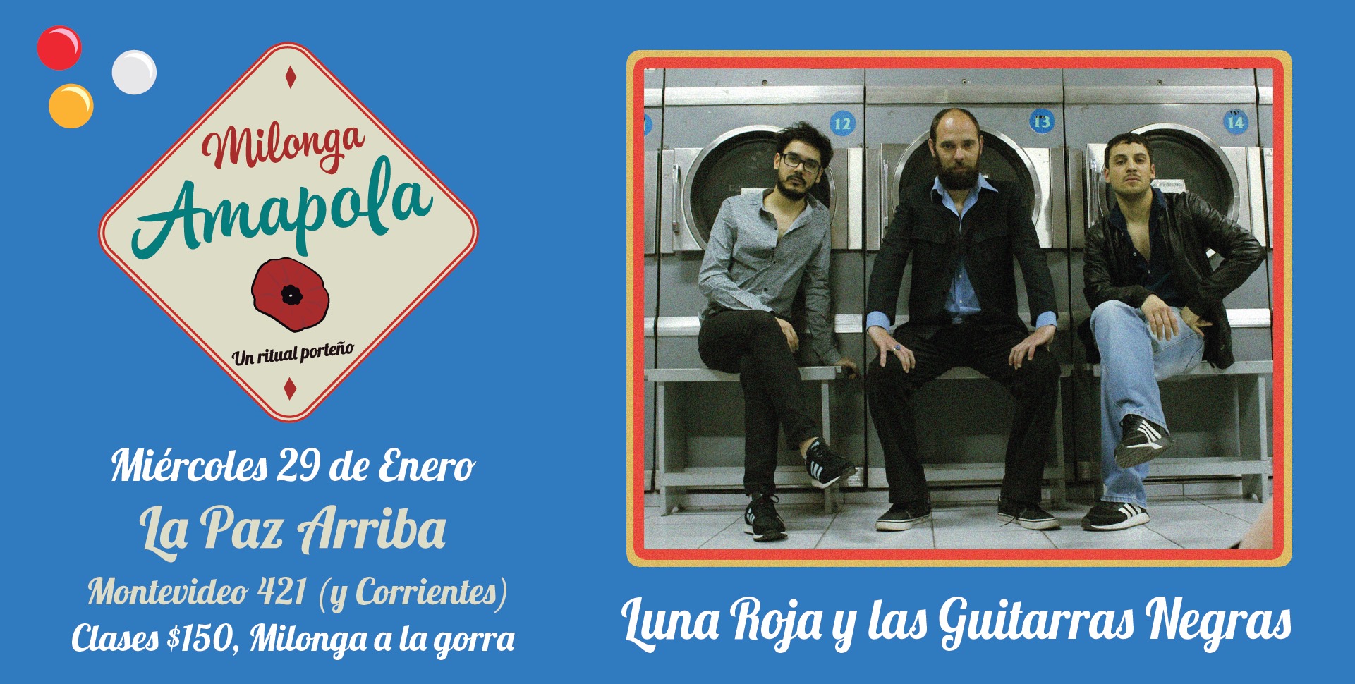 29 de Enero, Luna Roja y Las Guitarras Negras, DJ Susana Aguilar