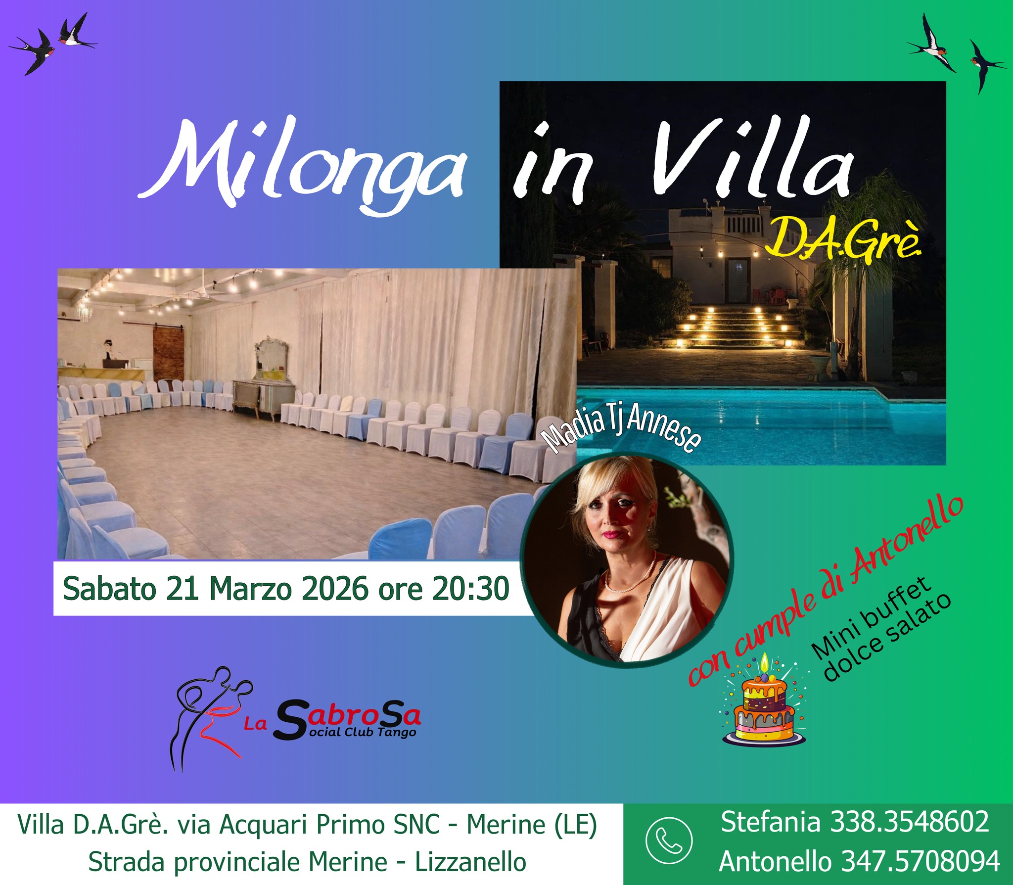 MILONGA IN VILLA D.A.Grè.
