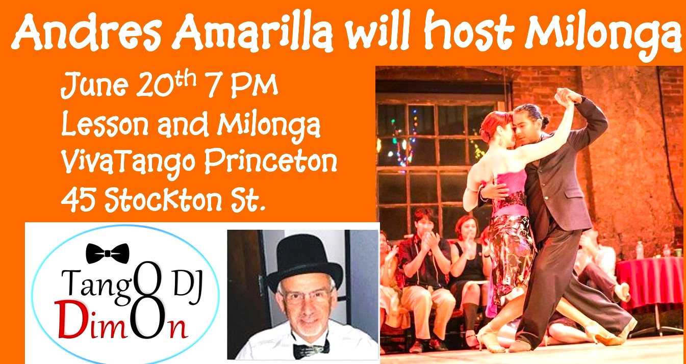 Andres Amarilla and DJ DimOn Host Milonga and Lesson