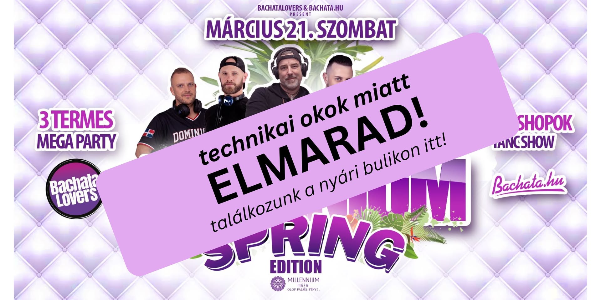 ELMARAD! Millennium Bachata - Spring Edition - 100% bachata party