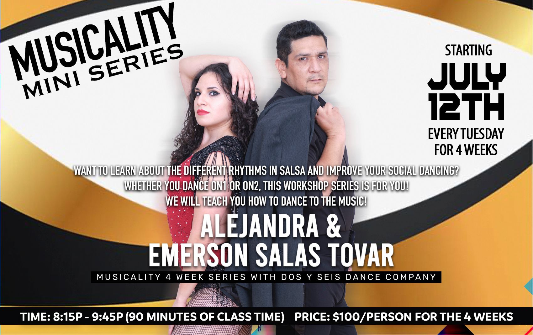 4 week Musicality Series by Dos y Seis Dance Company