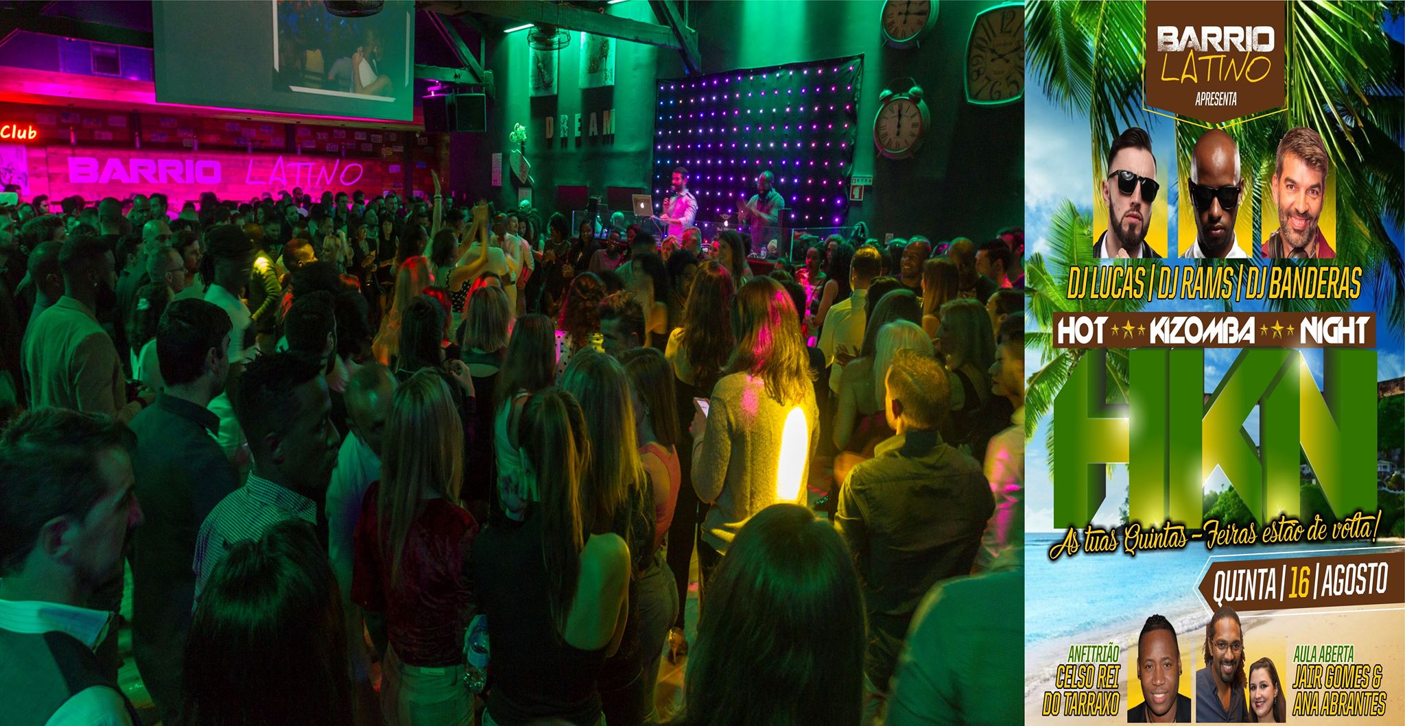 HOT Kizomba NIGHT - Quinta 16 Agosto no Barrio Latino