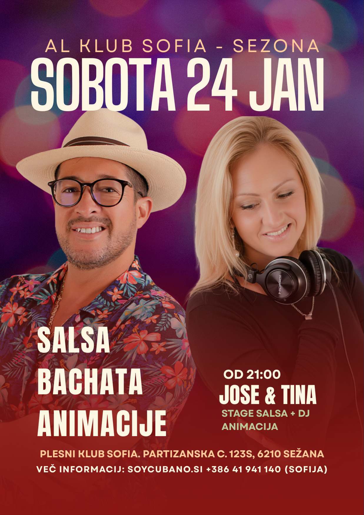 LATINO NIGHT @ CLUB SOFIA (SEŽANA) SALSA & BACHATA Z DJ JOSÉ DE CUBA