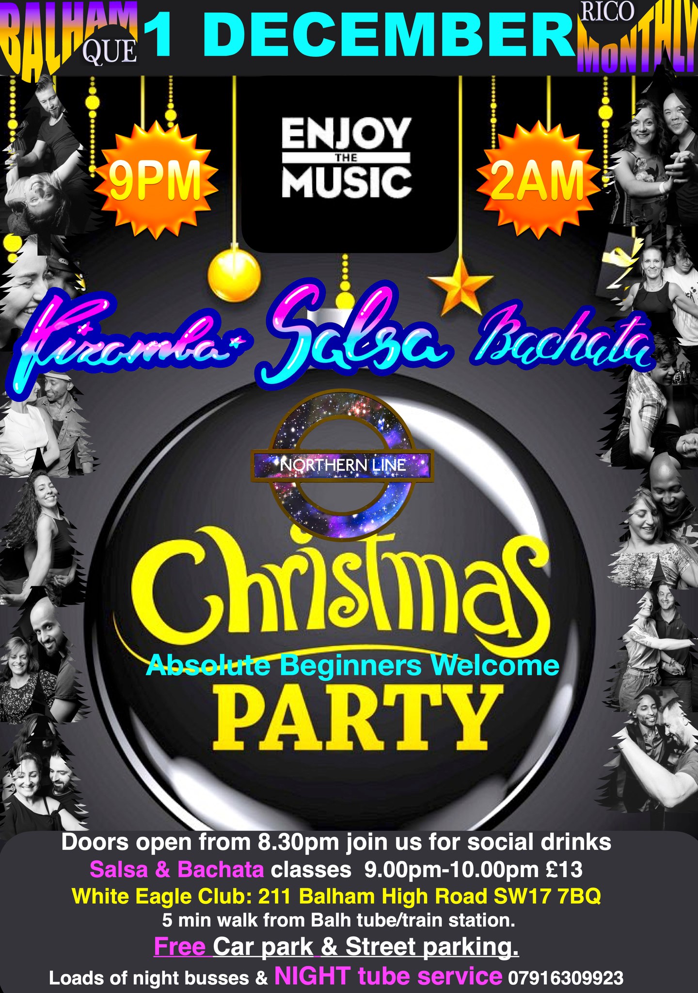 FRI 1ST DEC QUE RICO SALSA & BACHATA