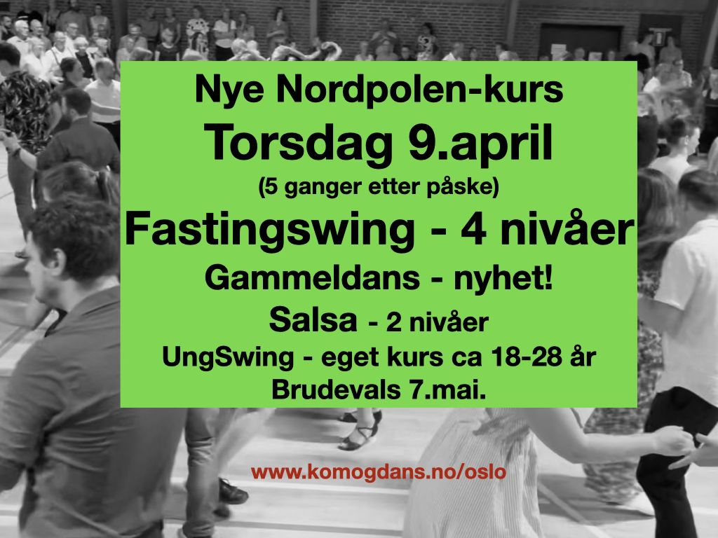 Nye kurs Nordpolen etter påske