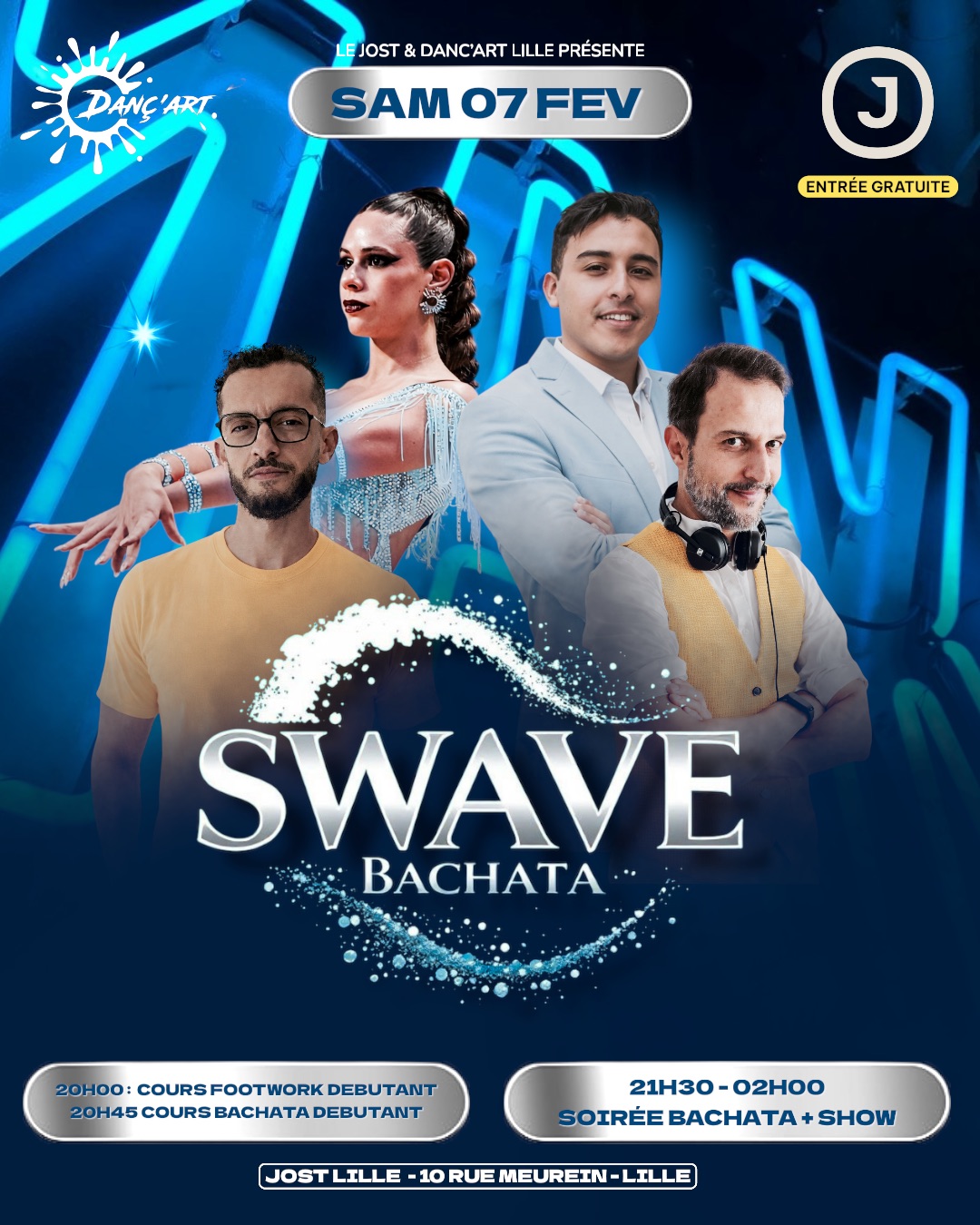 SWAVE BACHATA LILLE édition 4 : cours et soirée gratuite 🌊 💃🕺