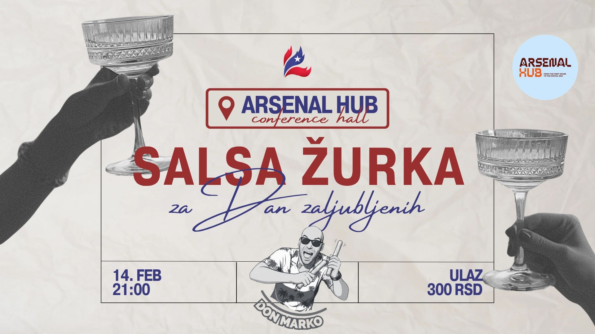 SALSA ŽURKA za Dan zaljubljenih