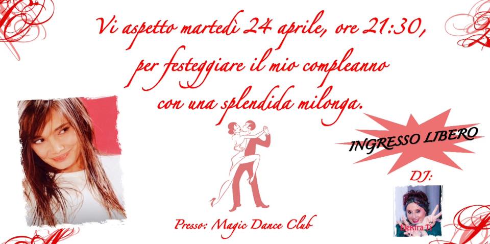 MILONGA DI COMPLEANNO